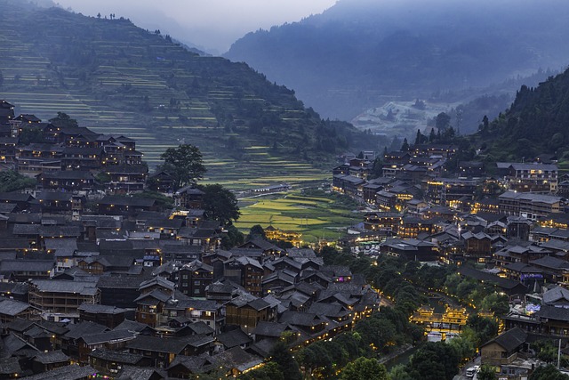 中国の村々